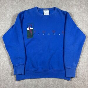 Vintage Stowe Vermont Crewneck Sweatshirt Delta Cotton Rich USA‎ Made Mens L
